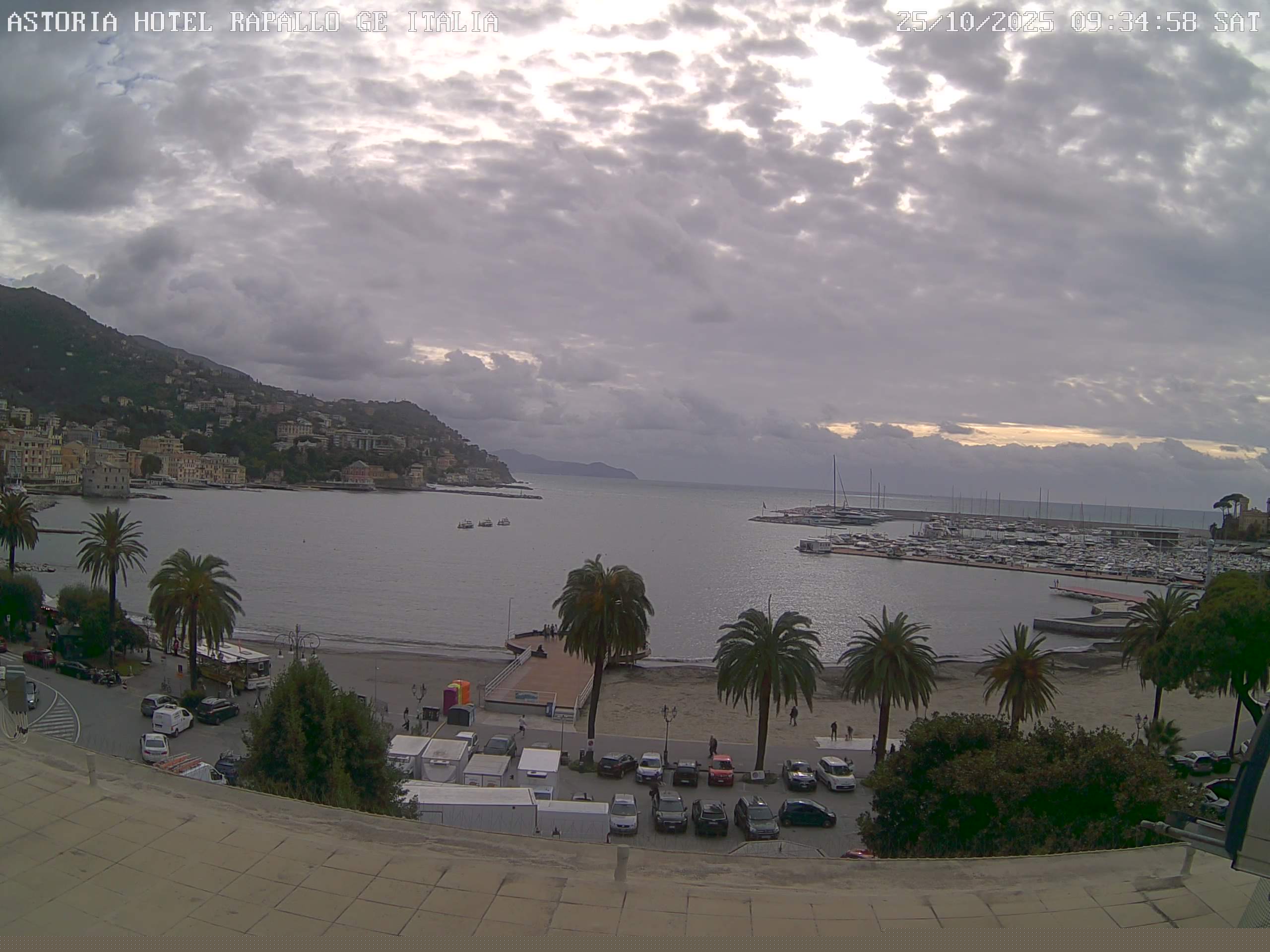 immagine della webcam nei dintorni di Portofino Vetta: webcam Rapallo
