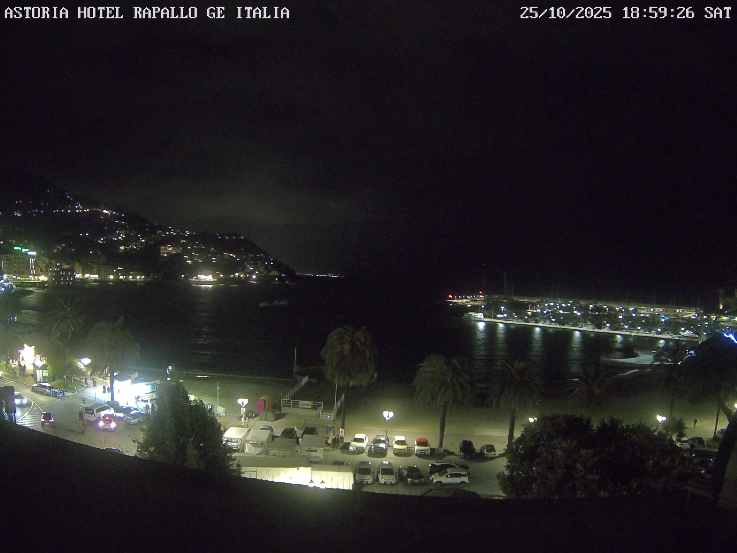 immagine della webcam nei dintorni di Portofino Vetta: webcam Rapallo